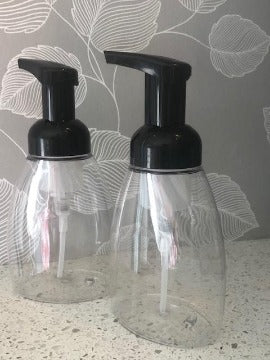 2 Foam Pump Bottles (empty for refilling)